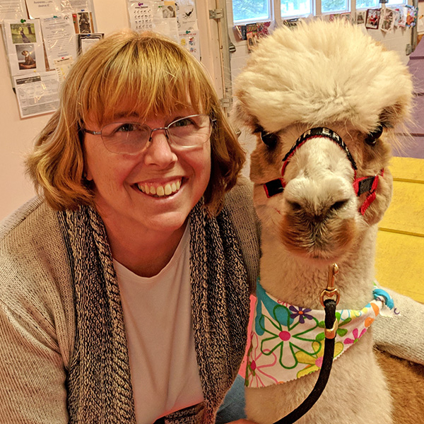 Amy Varrell from Harvard Alpaca Ranch talks about using alpacas as therapy animals